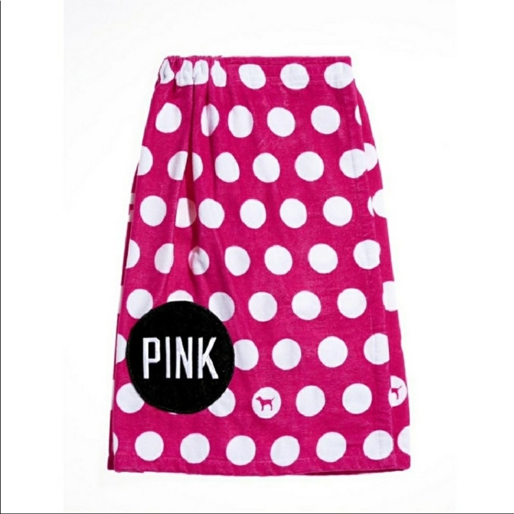 Vs pink wrap around towel